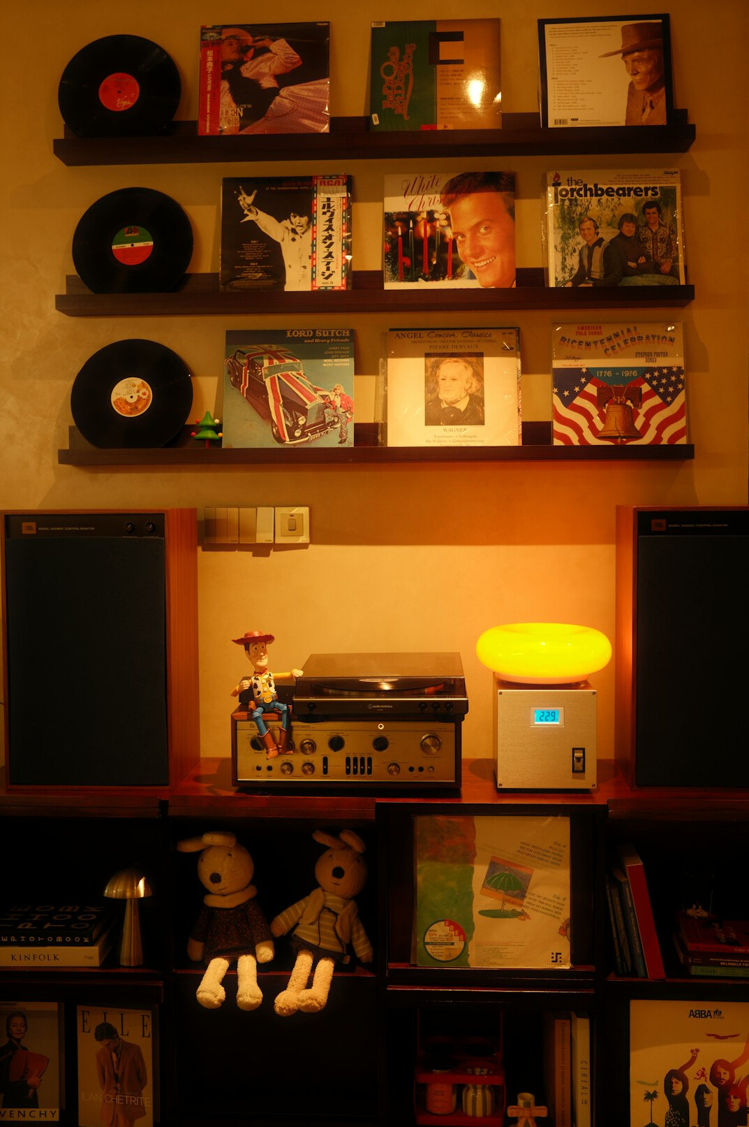 Media archive room with shelves of labelled tape boxes
