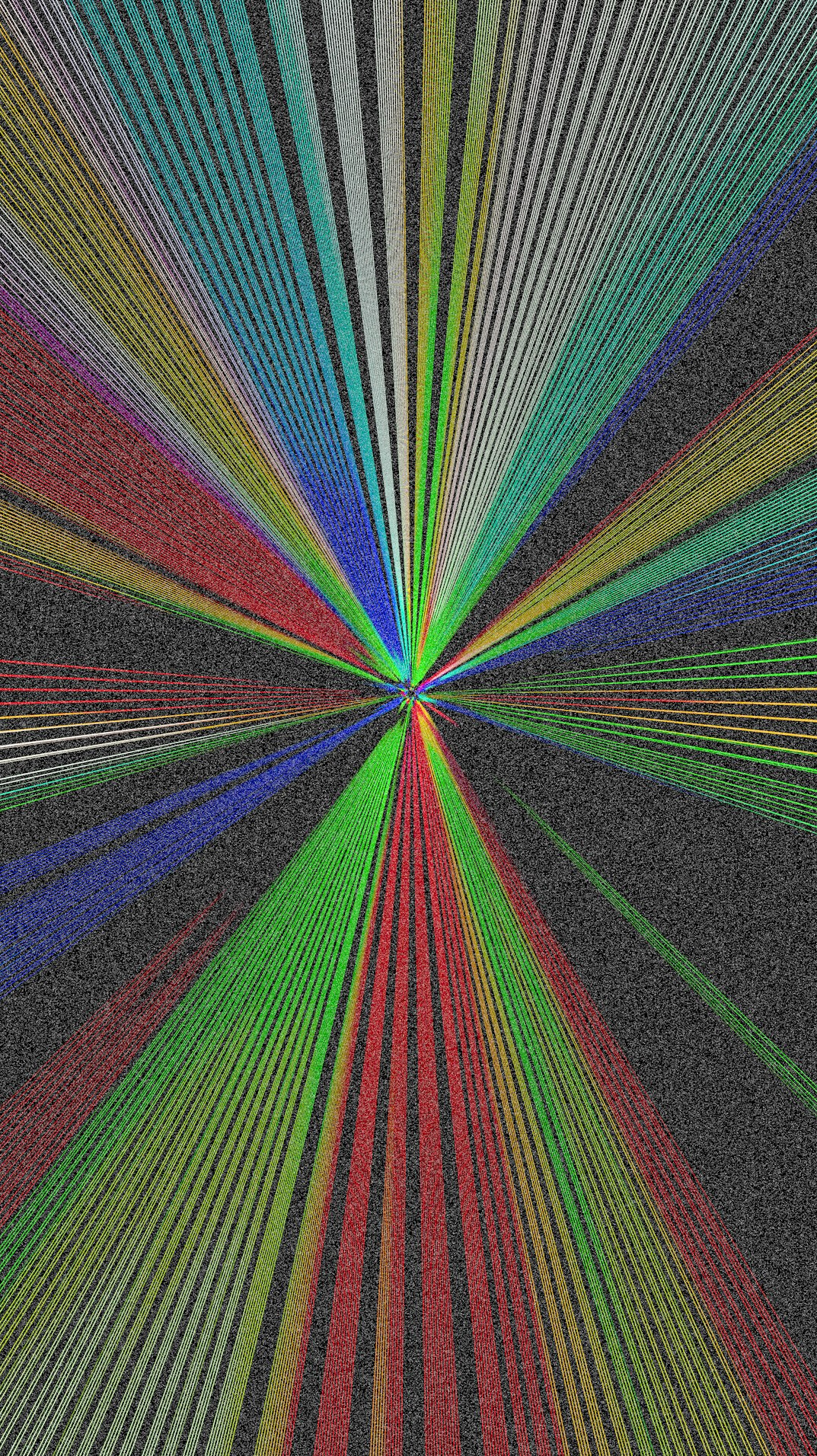 Television colour bars test pattern on an old CRT screen